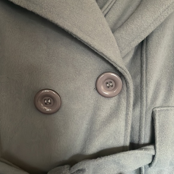 ⭐️NWOT⭐️ Beautiful breasted grey trench coat - NEW without tags - Picture 3 of 12